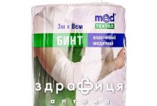Бинт мед эласт medtextile сред растяж 3мх8см