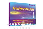 НЕЙРОТИЛИН Р-Р Д/ИН 250МГ/МЛ 4МЛ №5 таблетки для памяти