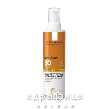La roche posay антелиос спрей солнцезащ ультралег spf-30 д/лица/тела 200мл солнцезащитный крем
