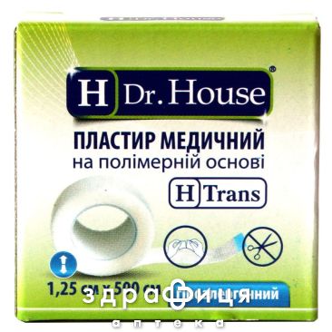 Пластырь DR HOUSE мед неткан ultra 1.25смx500см