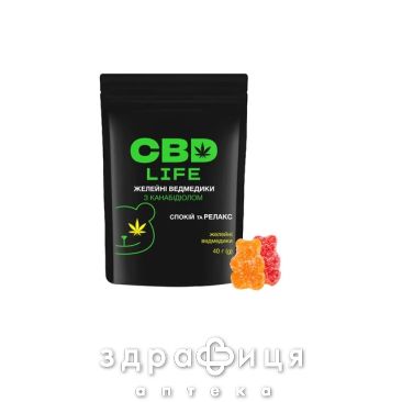 Желейні ведмедики з канабідіолом CBD life 40г