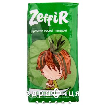ПЛАТОЧКИ НОСОВЫЕ ЗЕФФИР АЛОЕ-ВЕРА №10