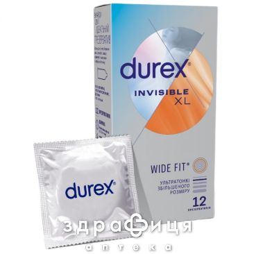 Презервативы durex invisible xl №12