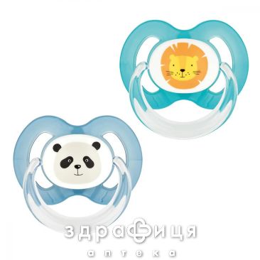 Baby nova 28360/2 пустышка силик плоск с рис и кольцом р2 мальчик №2