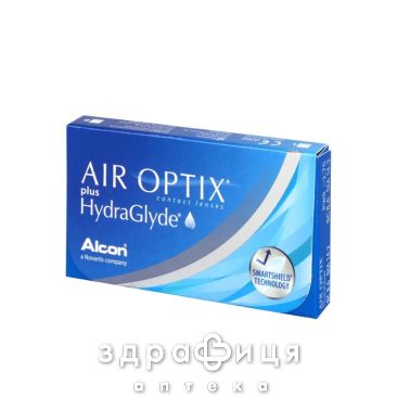 ЛИНЗЫ AIR OPTIX HYDRAGLYDE 3PK 8,6 -6.00 капли для глаз
