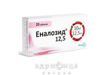 Эналозид 12,5 таб №20 - таблетки от повышенного давления (гипертонии)