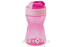 Baby nova 34120/1 чашка з трубочкою 300мл розова