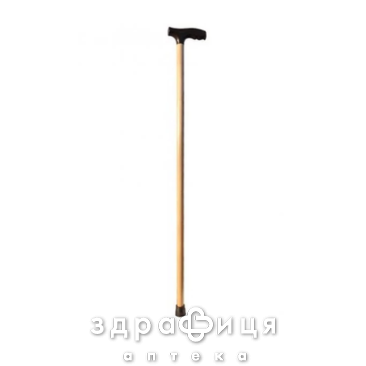 Трость деревянная пд (пластм ручка+накостыльник)