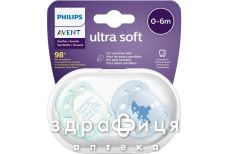 Avent scf222/01 пустышка мягкая 0-6мес мальчик №2