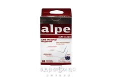Пластырь Alpe (Алпе) прозр квадрат набор №18