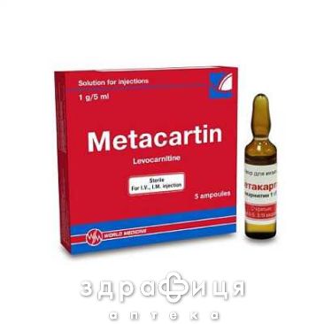 Метакартин р-р д/ин 1г/5мл 5мл №5 противотромбозные 