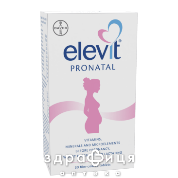 Елевiт пронаталь таблетки в/о №30 - 2