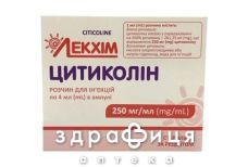 Цитиколин раствор д/ин 250мг/мл 4мл №5