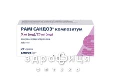 Рамi сандоз композитум таб 5мг/25мг №30 - таблетки від підвищеного тиску (гіпертонії)