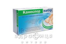 Канеспор набiр мазь д/зовн застос з доз 10г+15 смуж в/плас+1скребок