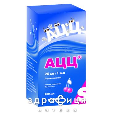 АЦЦ раствор 20мг/мл 200мл таблетки от кашля сиропы