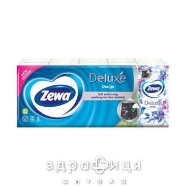 Платочки носовые zewa deluxe №100