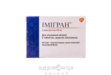 Iмiгран табл. в/о 50 мг №6 для нервової системи