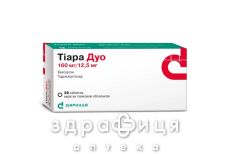 Тиара дуо таблетки п/о 160мг/12.5мг №28 (7х4)