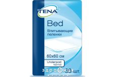 Пеленки TENA (Тена) bed underpad normal 60смх60см №30