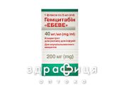 ГЕМЦИТАБИН ЭБЕВЕ КОНЦ Д/Р-РА Д/ИНФ 40МГ/МЛ 5МЛ (200МГ) №1 /N/ Противоопухолевый препарат