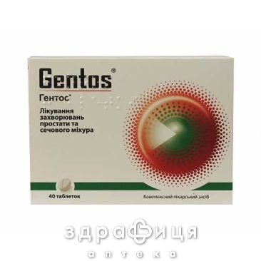 Гентос табл. №40 ліки від простатиту