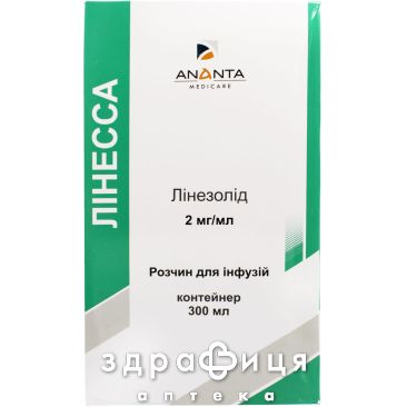ЛІНЕССА Р-Н Д/ІНФ 2МГ/МЛ 300МЛ антибіотики