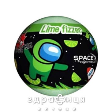 Аква шай space cosmetic бомба д/ванн з іграшкой шипучий лайм 100г