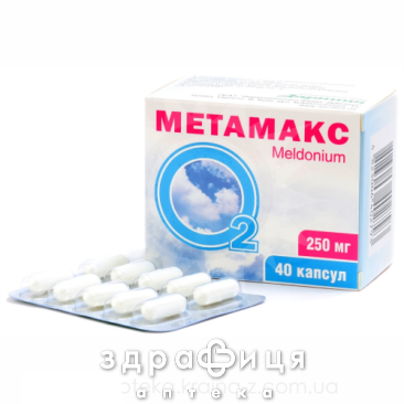 Метамакс капс. 250 мг контурн. чарунк. уп. №40 - 2