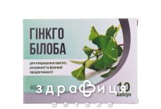 Гинкго билоба капс 400мг №10 Улучшающие работу мозга