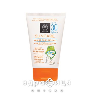 Apivita suncare молочко дит сонцезах д/облич/тiла з гран/нагiдк spf30 100мл крем для засмаги