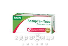 Лозартан-Тева таб п/о 50мг №30 таблетки от давления