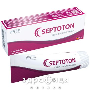 Bb pharm септотон крем з пантенолом 75г мазь для загоєння ран