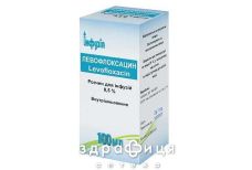 Левофлоксацин р-н д/iнф.0,5% мг пляшка 100 мл №1 протимікробні