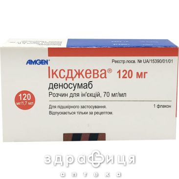 Iксджева р-н д/iн 120мг 1,7мл №1 нестероїдний протизапальний препарат