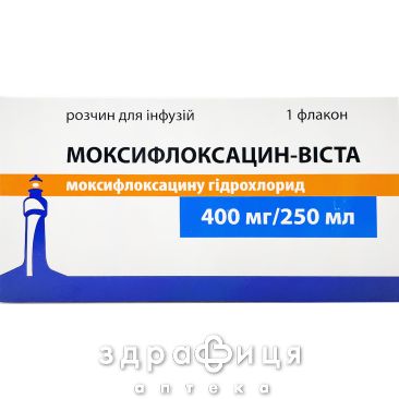 МОКСИФЛОКСАЦИН-ВИСТА Р-Р Д/ИНФ 400МГ/250МЛ №1 /N/ антибиотик при цистите