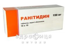 РАНИТИДИН таблетки П/О 150МГ №20 /N/ таблетки от гастрита