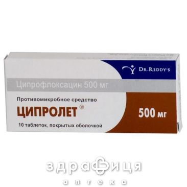 Ципролет таб п/о 500мг №10 антибиотик при пневмонии