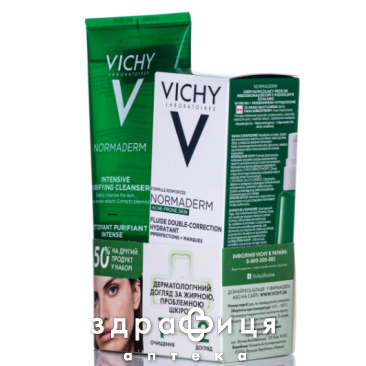 Vichy бом набір-спайка нормадерм догляд 2025 крем для жирної шкіри