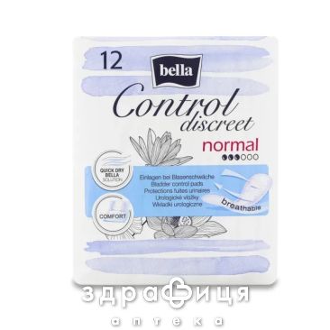 Прокл bella control discreet normal №12 Гигиенические прокладки