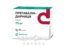 Прегабалiн-дарниця капс 75мг №21 таблетки від епілепсії