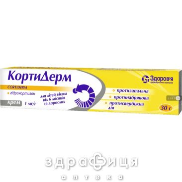 Кортидерм крем 1мг/г 15г - кортикостероиды