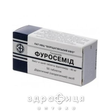 Фуросемид таблетки 40мг №50 мочегонные таблетки (диуретики)