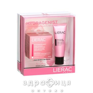 Lierac гiдраженiст гель-крем 50мл+маска комфорт звол 50мл opl1633
