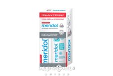 Зубная паста Meridol бережное отбеливание 75мл+ополаскиватель 100мл промо набор