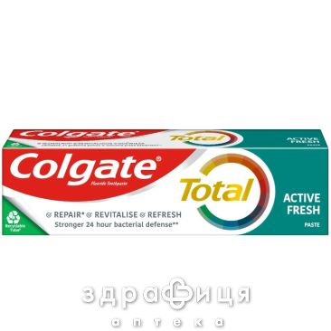 Зубна паста Colgaate total-12 active fresh 75мл