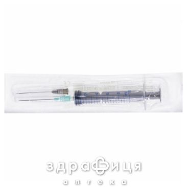 ШПРИЦ MEDICARE IН'ЄКЦ ОДНОРАЗ 3-Х КОМП 10МЛ З 2-МА ГОЛКАМИ  |