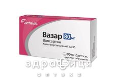 Вазар таблетки п/о 80мг №90