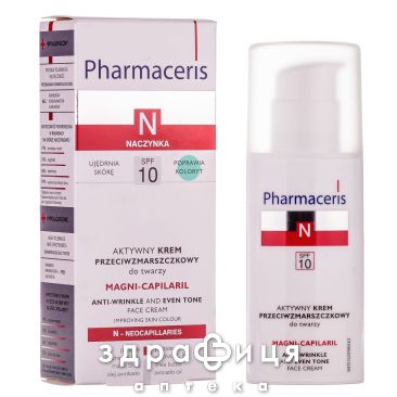 Pharmaceris N  Активный крем против морщин для лица Magni-Capilaril 50 мл антивозрастной крем от морщин