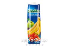Дитяче харчування Sandora банан/яблуко/полуниця нектар з м'якоттю 0.95л